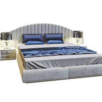 Post Modern Style Double Bed-ID:852190979