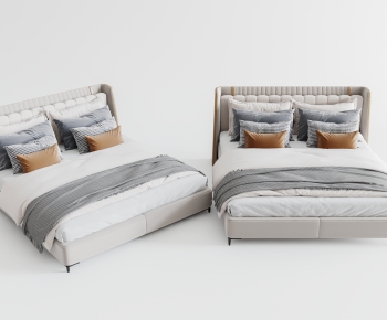 Modern Double Bed-ID:478637937