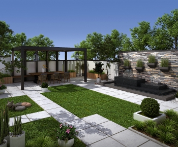 Modern Courtyard/landscape-ID:871721032