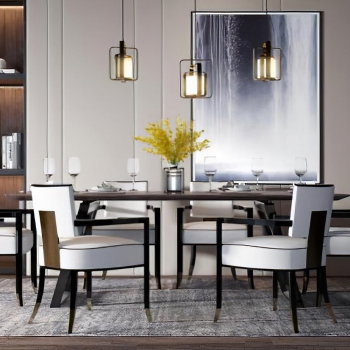 New Chinese Style Dining Table And Chairs-ID:808660034