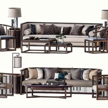 Chinese Style Sofa Combination-ID:398426061