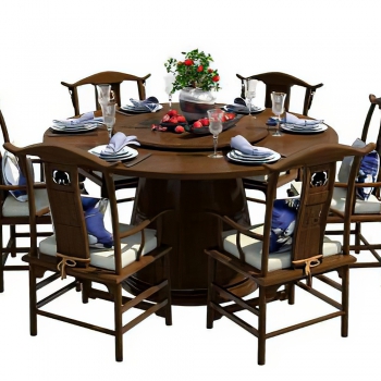 New Chinese Style Dining Table And Chairs-ID:405549059