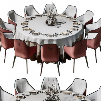 New Chinese Style Dining Table And Chairs-ID:968921902