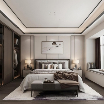 New Chinese Style Bedroom-ID:601602086