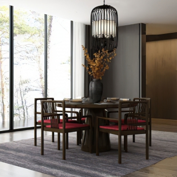 New Chinese Style Dining Room-ID:398082974