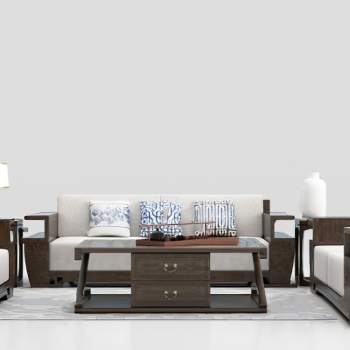 Chinese Style Sofa Combination-ID:744510892