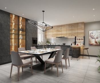 Industrial Style Dining Room-ID:339406978