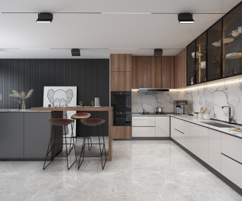 Modern Open Kitchen-ID:813625108