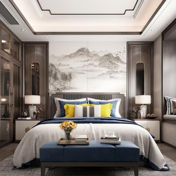 New Chinese Style Bedroom-ID:240708117