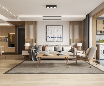 Japanese Style Wabi-sabi Style A Living Room-ID:471223126