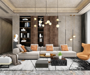 Modern A Living Room-ID:751161105