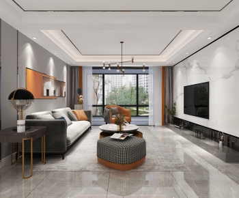 Modern A Living Room-ID:881964924