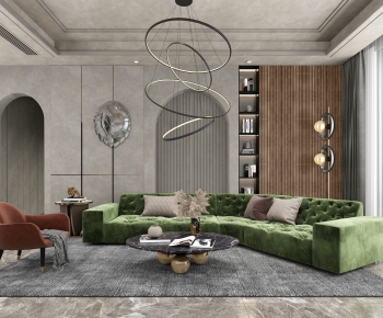 Modern A Living Room-ID:540505891