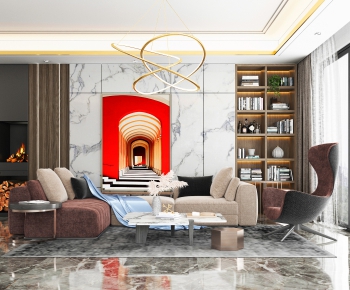 Modern A Living Room-ID:413010169
