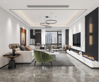 Modern A Living Room-ID:193567991