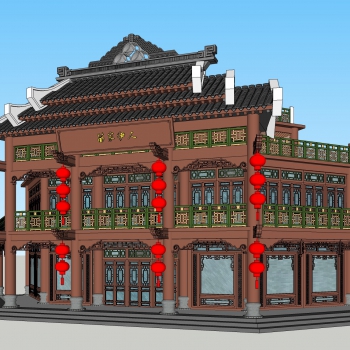 Chinese Style Ancient Architectural Buildings-ID:344400498