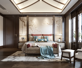 New Chinese Style Bedroom-ID:948266982