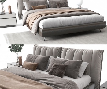 Modern Double Bed-ID:491769343