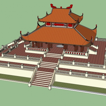 中式古建筑寺庙-ID:120847947