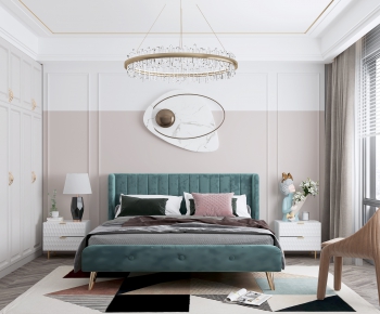 Simple European Style Bedroom-ID:196038017