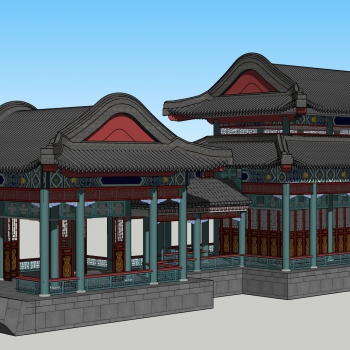 Chinese Style Ancient Architectural Buildings-ID:166881083