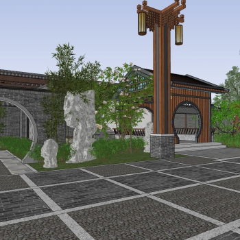 Chinese Style Ancient Architectural Buildings-ID:743407967
