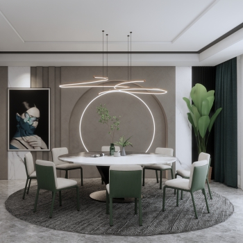 Modern Dining Room-ID:400794039