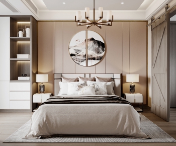New Chinese Style Bedroom-ID:499874119