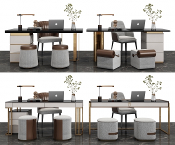 Modern Computer Desk And Chair-ID:320761929