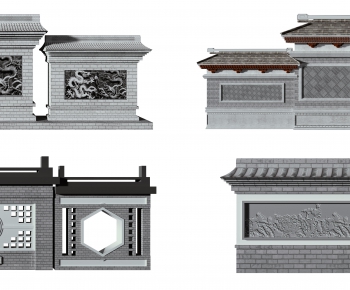 New Chinese Style Building Component-ID:285366064