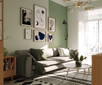 Nordic Style A Living Room-ID:247864018