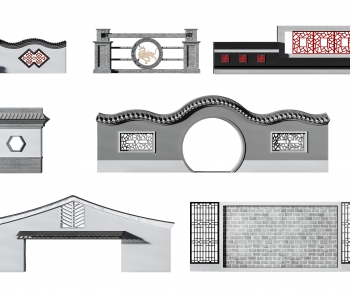 New Chinese Style Building Component-ID:566888092