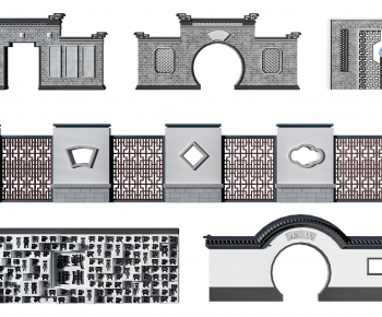 New Chinese Style Building Component-ID:265386106