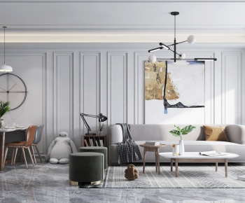 Nordic Style A Living Room-ID:837737082