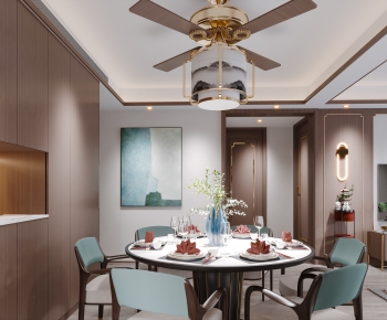 New Chinese Style Dining Room-ID:857539266