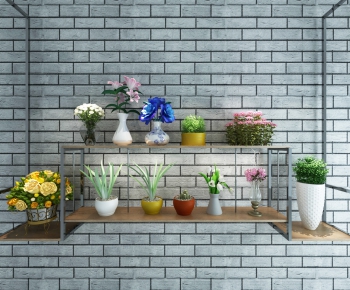 Modern Potted Green Plant-ID:595747953