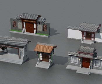 New Chinese Style Building Component-ID:273473024
