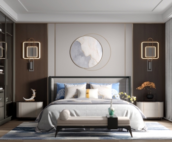 New Chinese Style Bedroom-ID:529700995