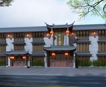 New Chinese Style Facade Element-ID:903723007