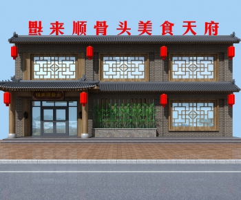 New Chinese Style Facade Element-ID:244009558