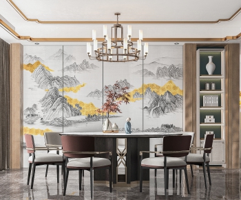 New Chinese Style Dining Room-ID:269505987