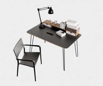 Modern Computer Desk And Chair-ID:119240349
