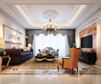 European Style A Living Room-ID:516407976