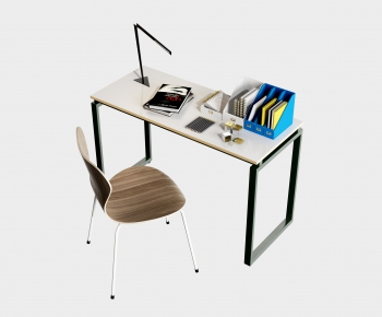 Modern Computer Desk And Chair-ID:910968073