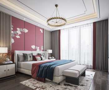 New Chinese Style Bedroom-ID:603683957