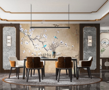 New Chinese Style Dining Room-ID:620830069
