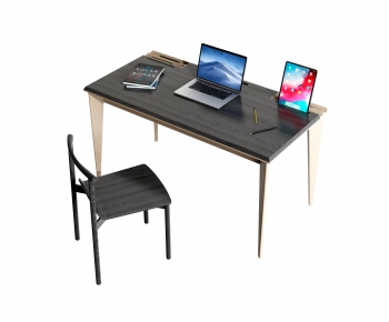 Modern Computer Desk And Chair-ID:529853111