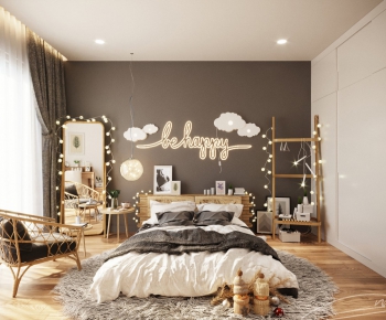 Nordic Style Bedroom-ID:485451945