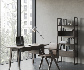 Modern Computer Desk And Chair-ID:703707939