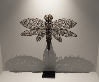 东南亚蜻蜓雕塑摆件-ID:846393117